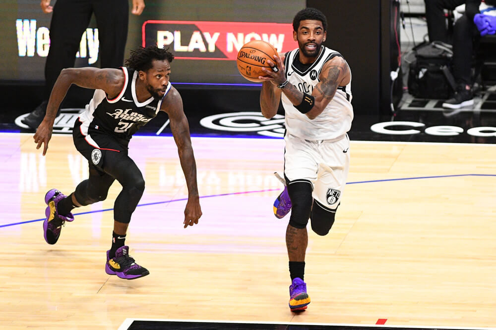Kyrie Irving dribbling