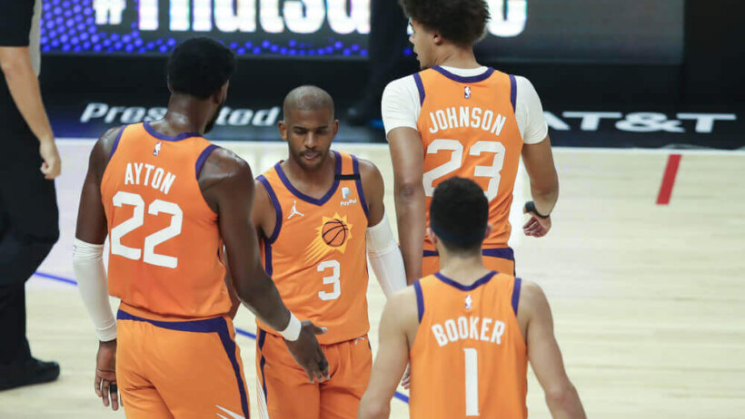 Chris Paul, Devin Booker, Deandre Ayton