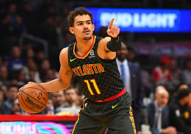 Trae Young pointing
