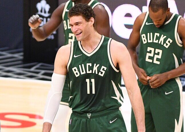 Brook Lopez smiling
