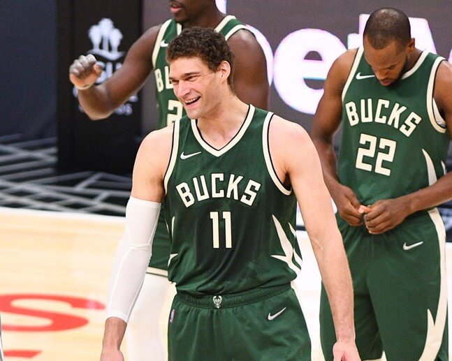 Brook Lopez smiling