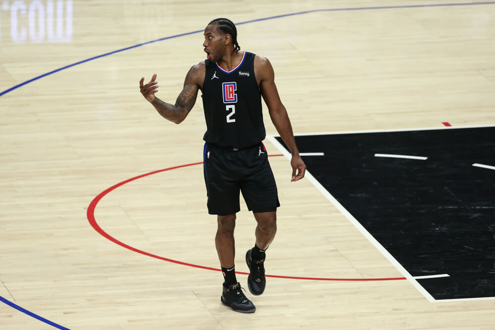 Kawhi Leonard yelling
