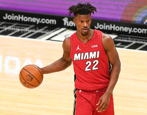 Jimmy Butler looking to pass ball