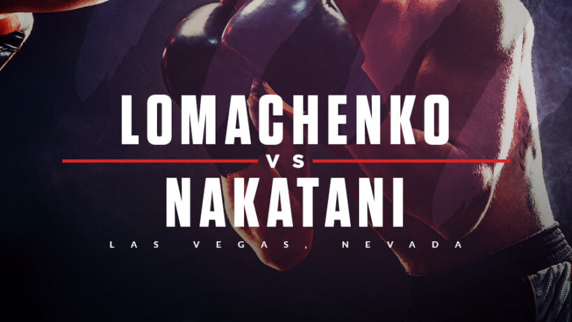 Vasiliy Lomachenko vs Masayoshi Nakatani odds