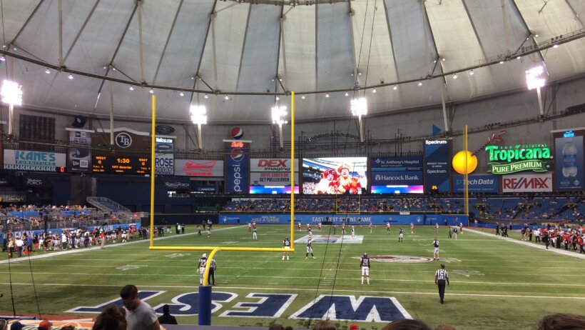 Tropicana Field, home of the Shrine Bowl