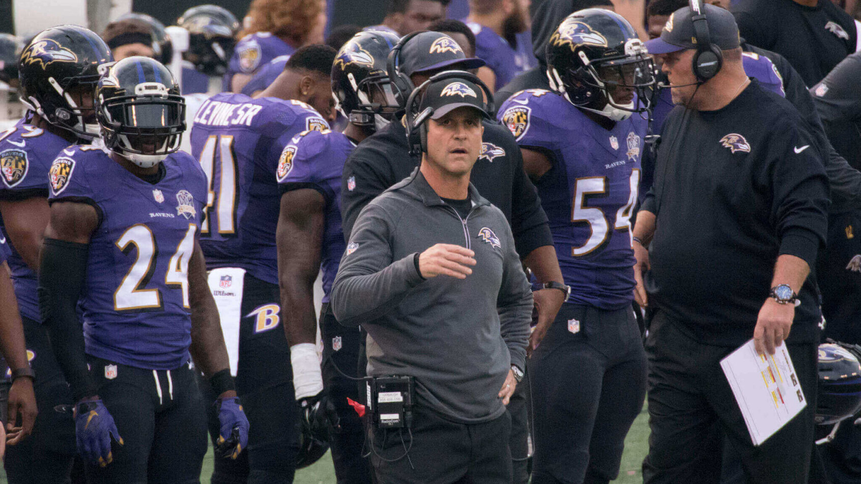 Ravens Coach Harbaugh