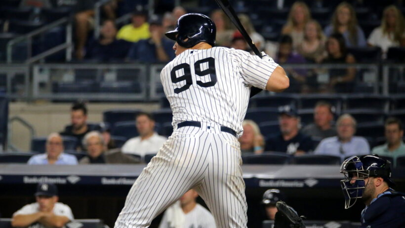 Aaron Judge at the plate.