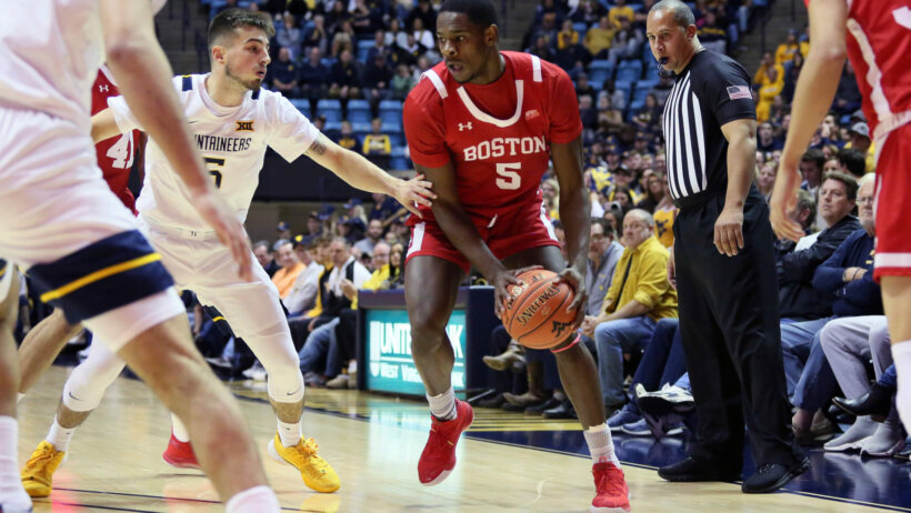Boston University guard Walter Whyte with the ball