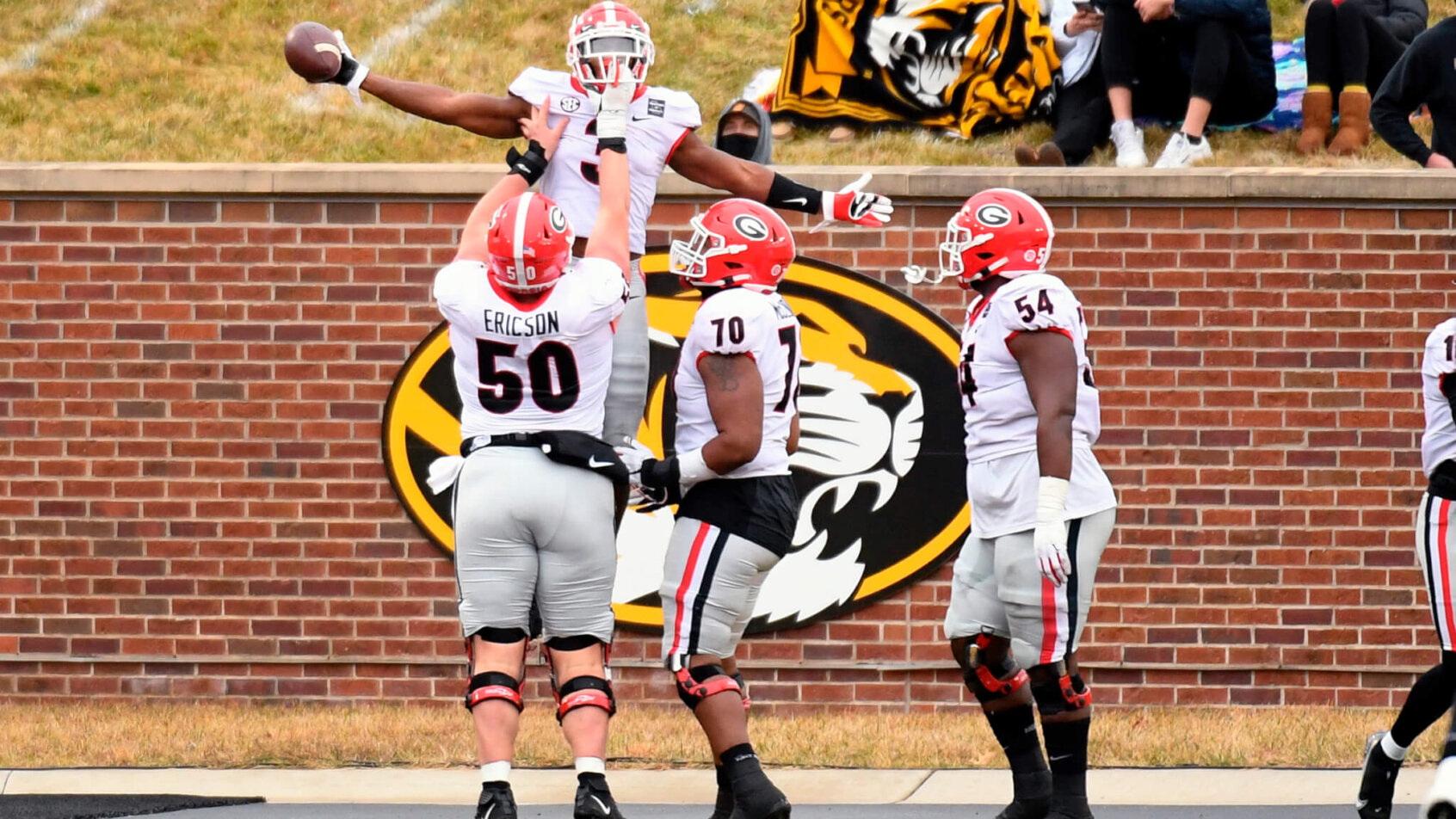 Georgia players celebrating