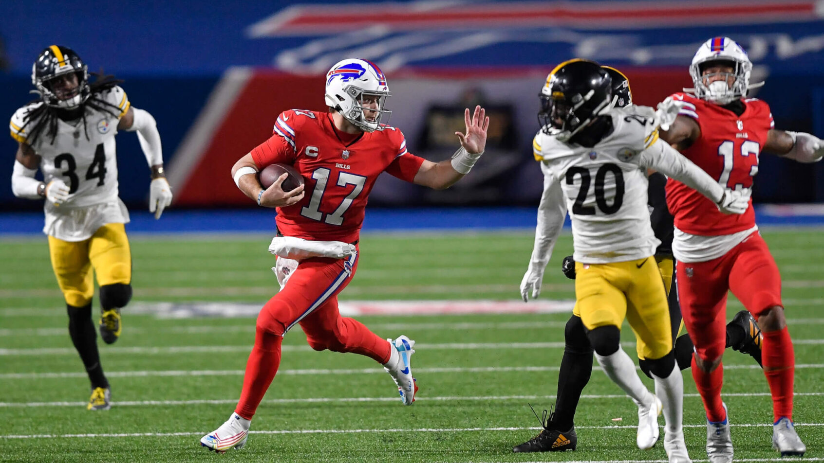 Josh Allen running