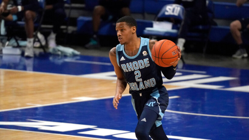 Jeremy Sheppard brings the ball up the court