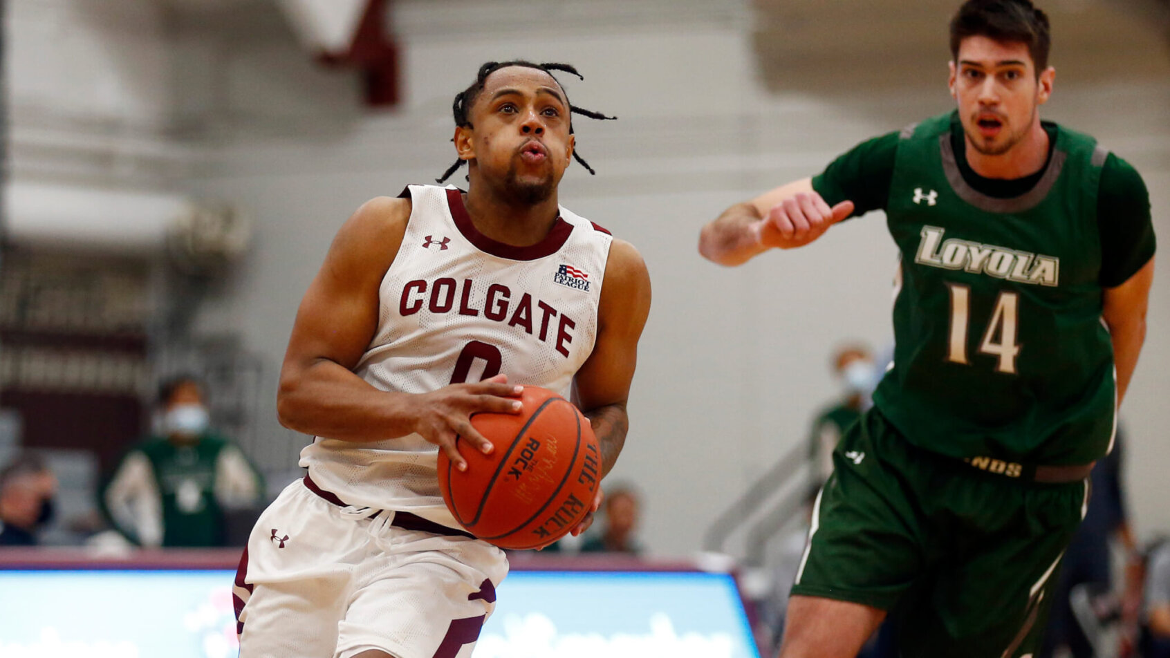 Colgate's Nelly Cummings getting ready for liftoff