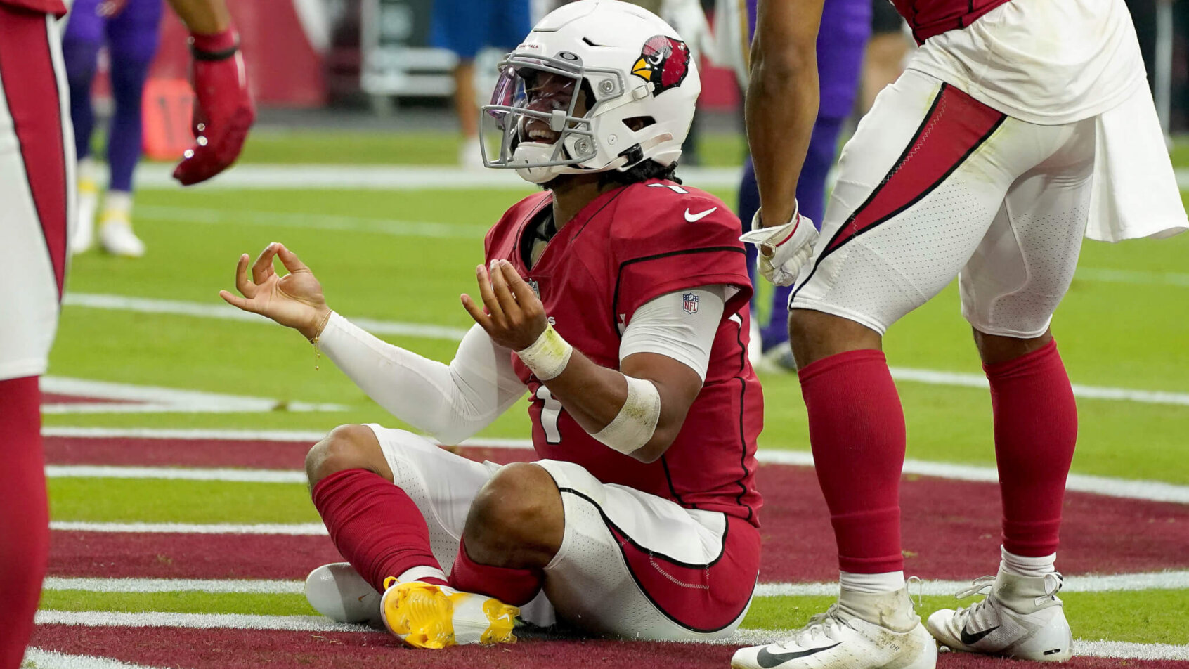 Kyler Murray celebrates, Arizona Cardinals