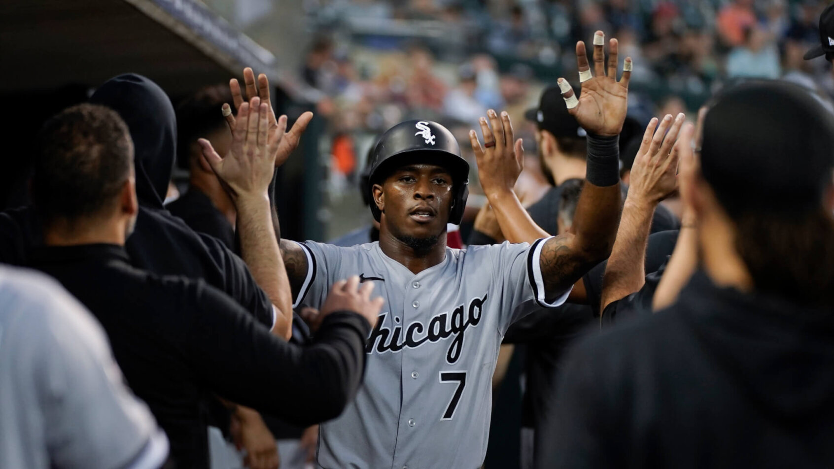 White Sox dugout celebration