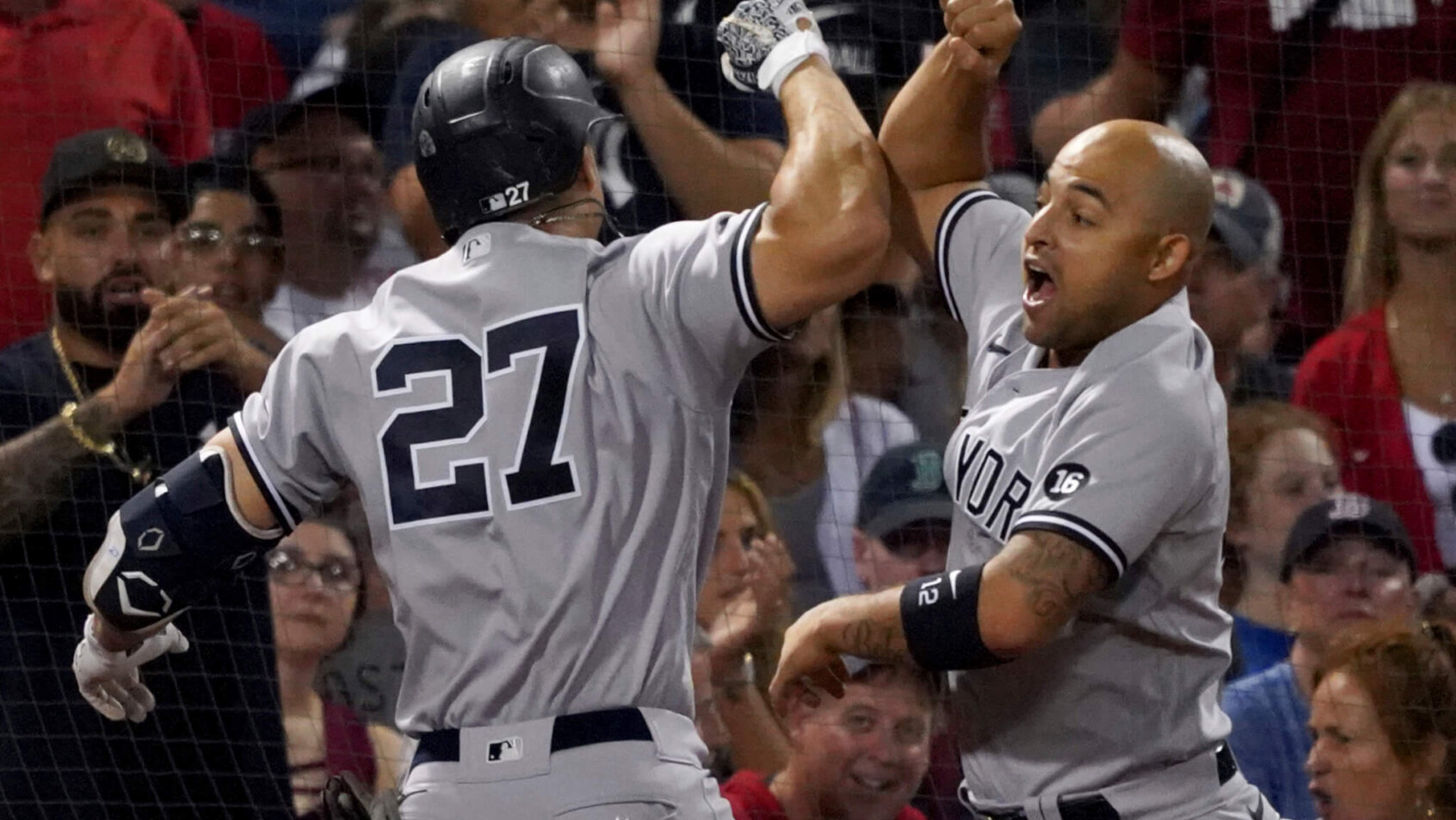New York Yankees celebrate