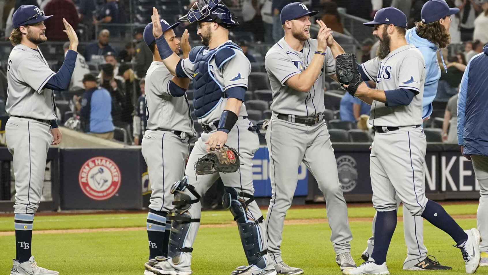 Tampa Bay Rays celebrate