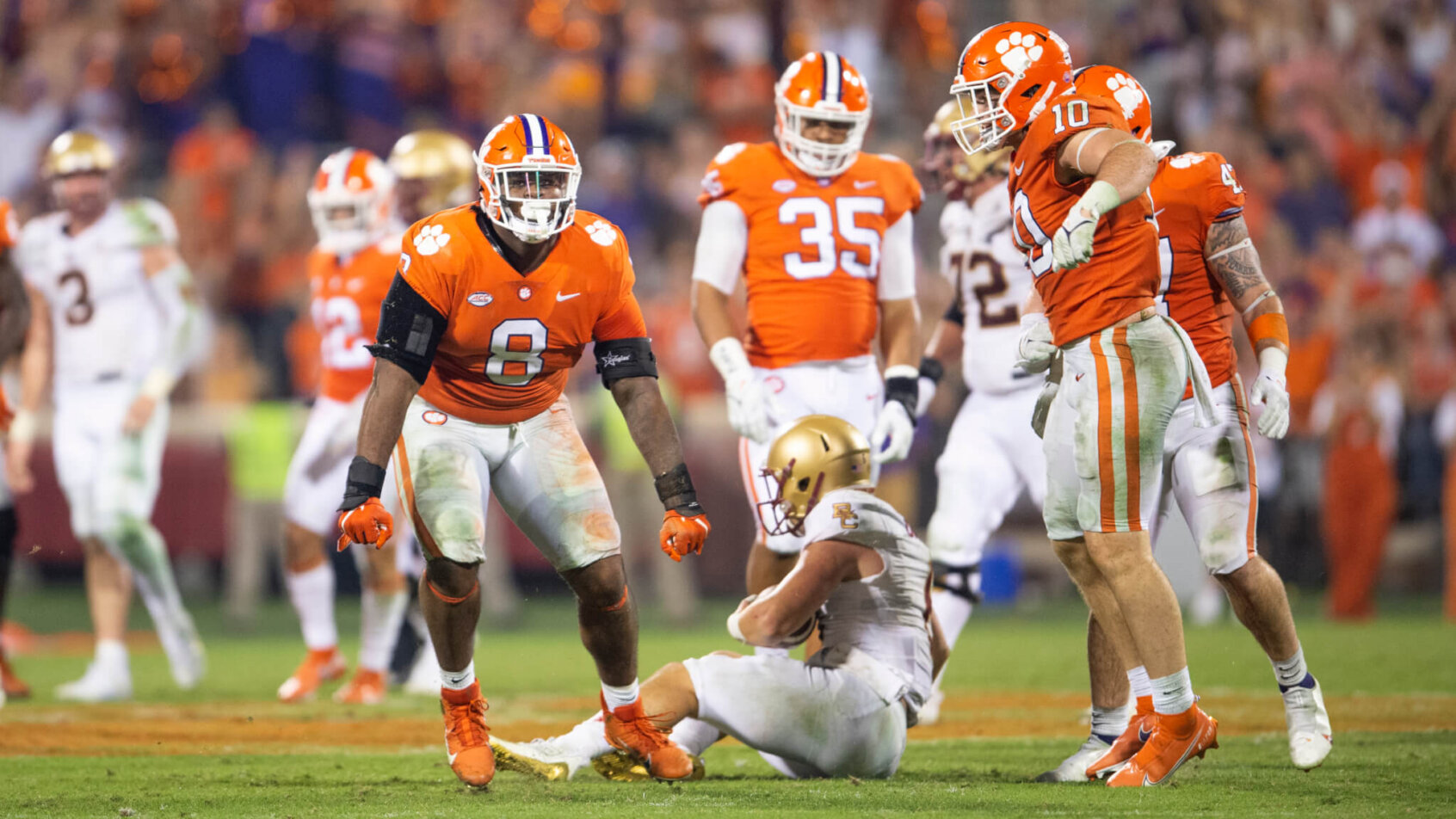 Clemson defense sacks QB