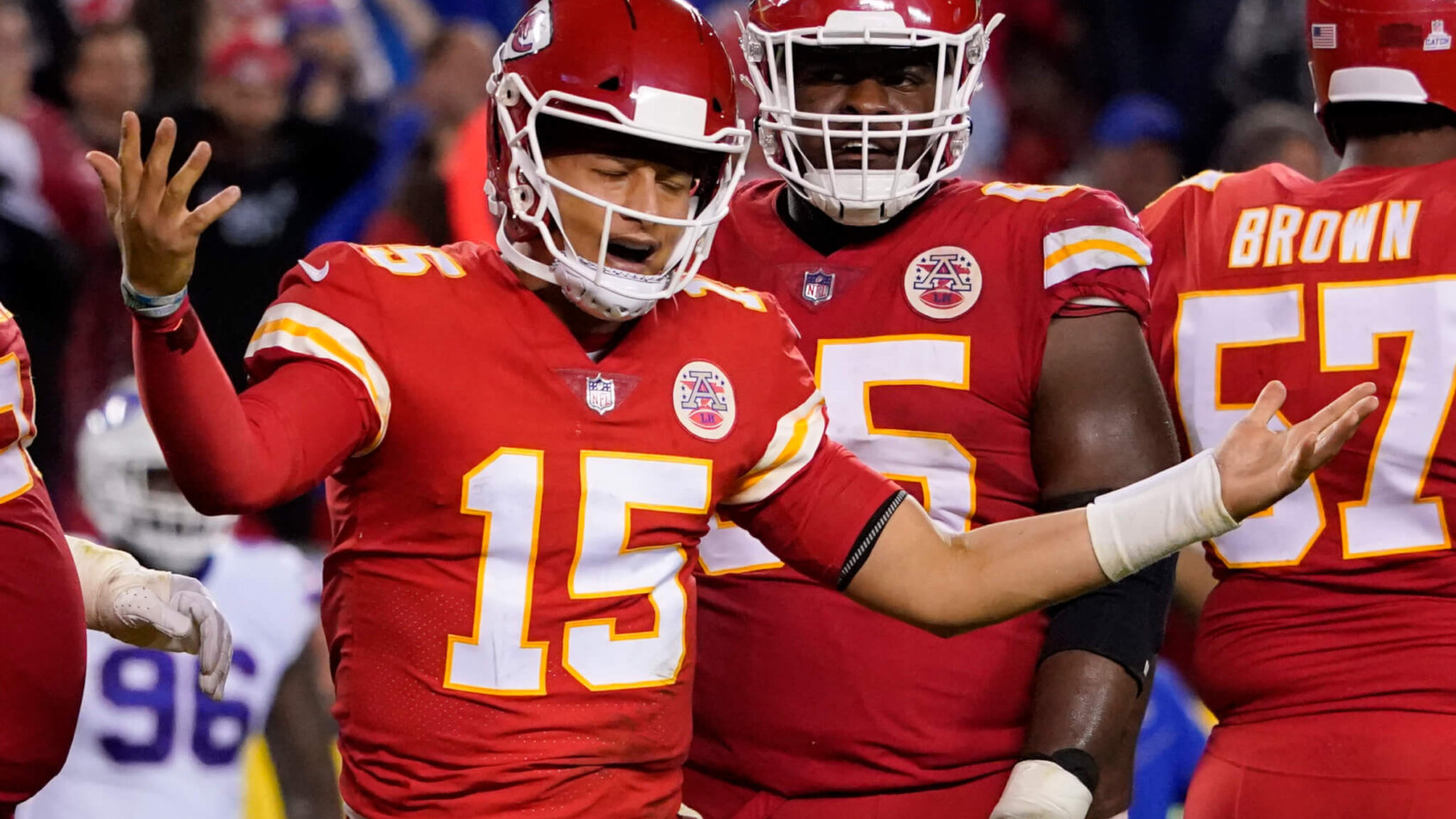 Patrick Mahomes upset reaction