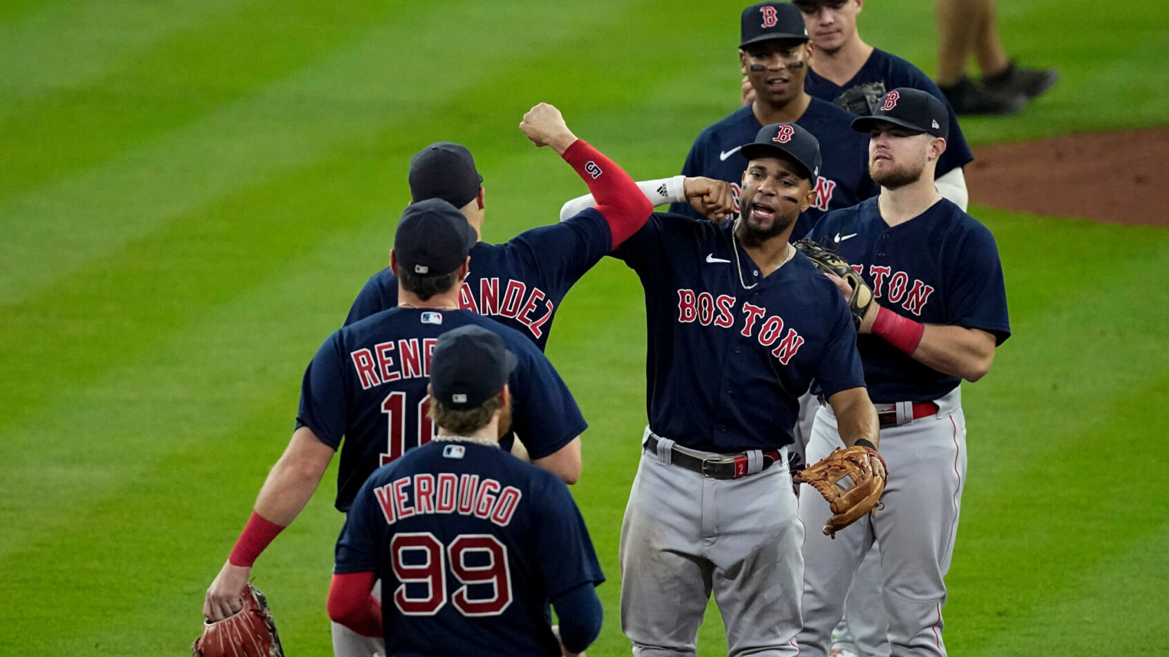 Boston Red Sox Game 2 celebration