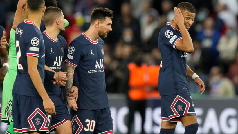 Kylian Mbappe, Lionel Messi PSG