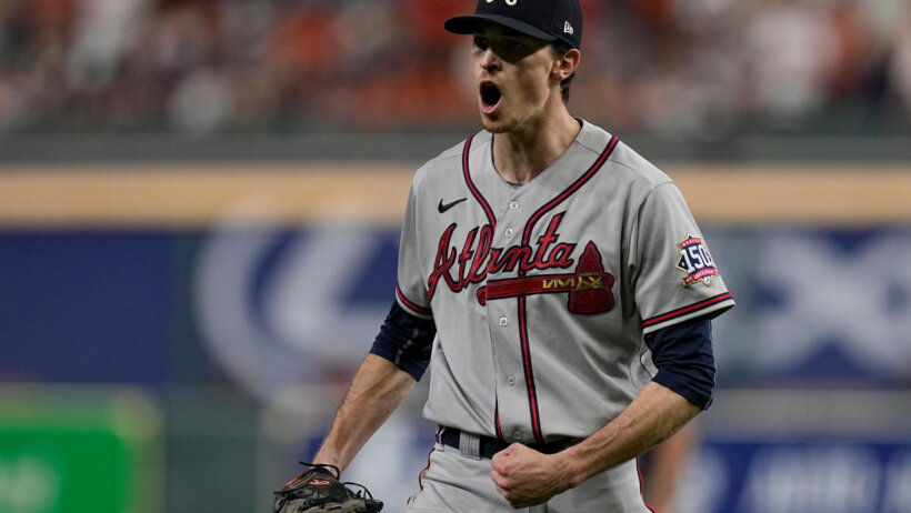 Max Fried celebration