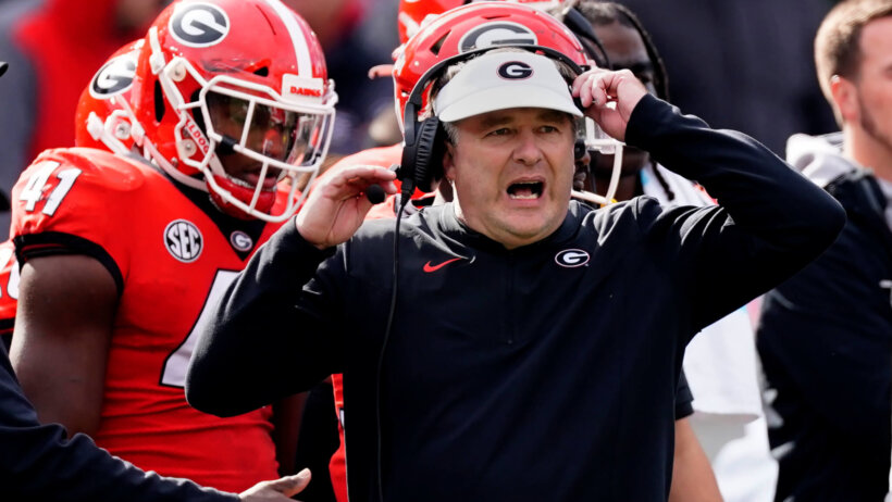 Kirby Smart yelling