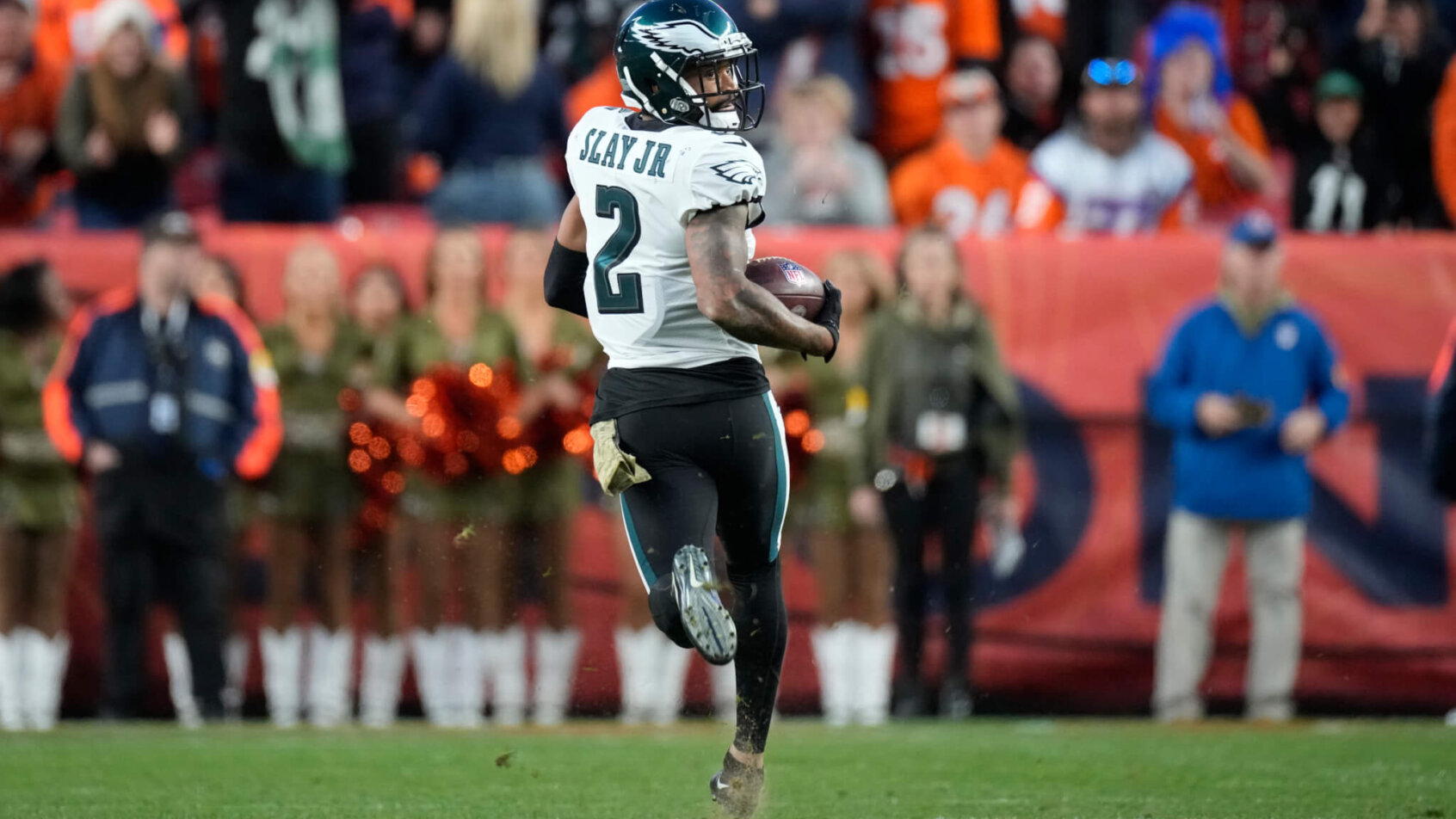 Darius Slay returns a fumble for a touchdown