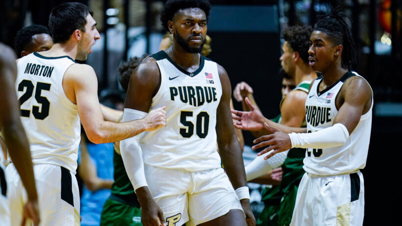 Trevion Williams reaction after dunk