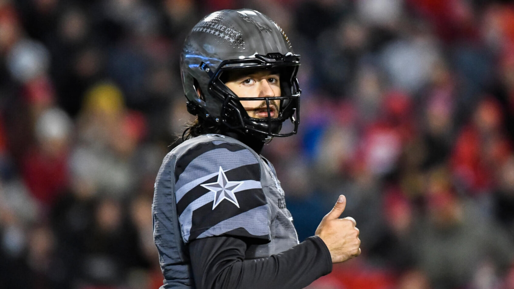Utah quarterback Cameron Rising