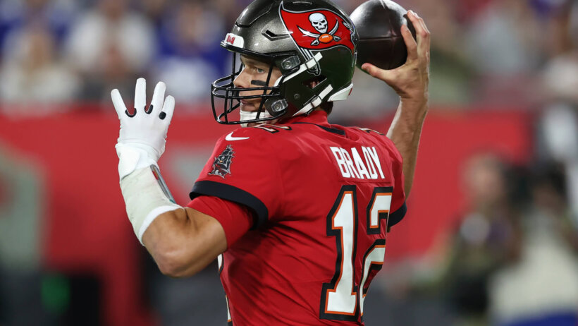 Tom Brady unleashes a pass