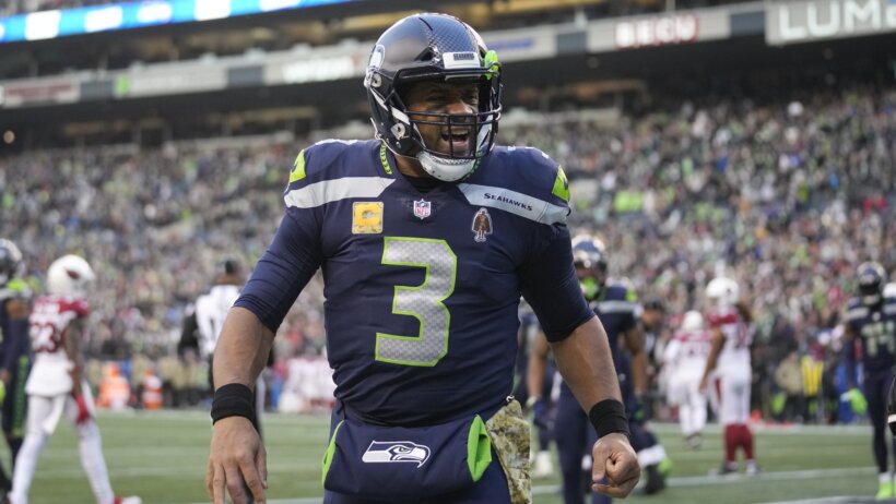 Russell Wilson pumped reaction