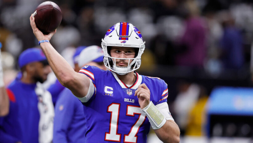 Josh Allen throwing pass