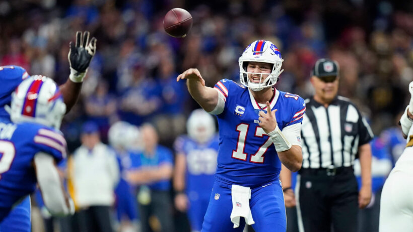 Josh Allen passes, Buffalo Bills