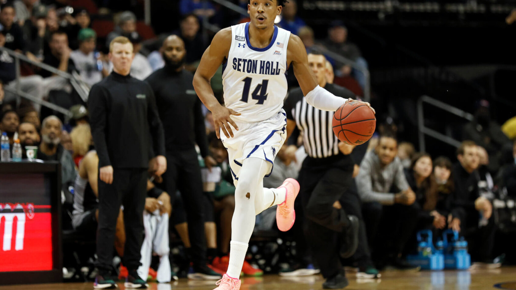 Jared Rhoden dribbling ball