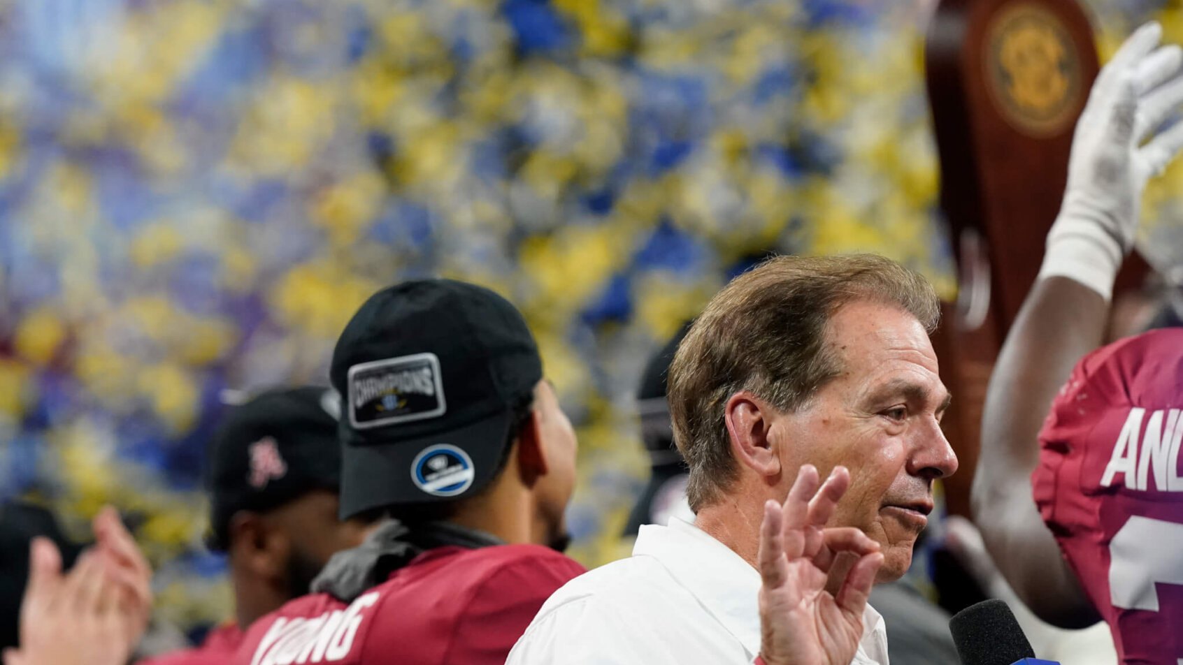 Saban celebrates SEC title