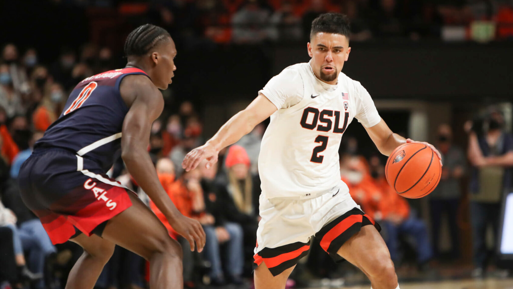Jarod Lucas drives versus Arizona