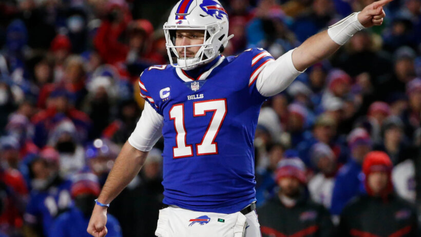 Josh Allen pointing