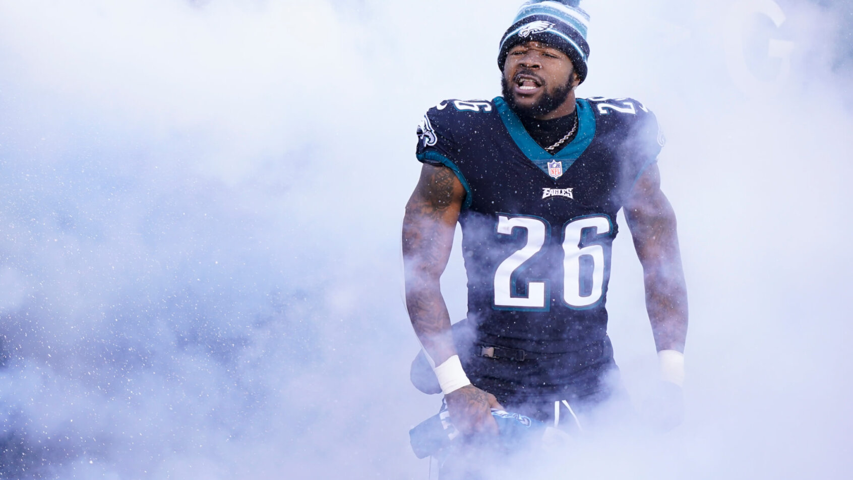 Miles Sanders pregame entrance
