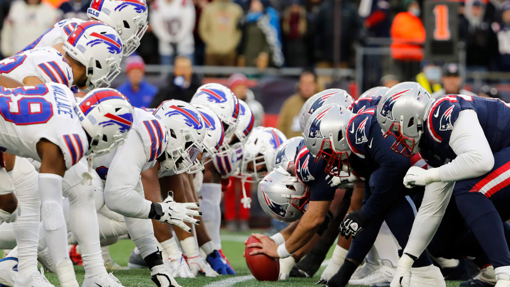 The Buffalo Bills and the New England Patriots