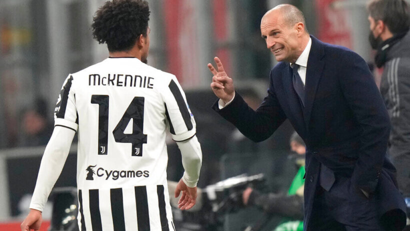 Juventus' head coach Massimiliano Allegri