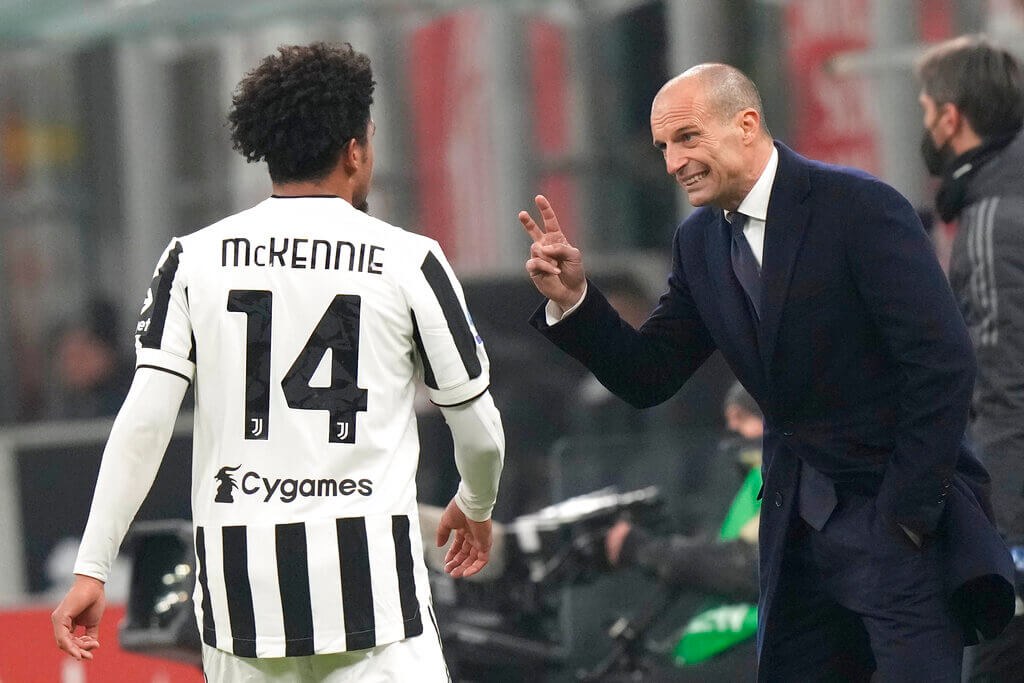 Juventus' head coach Massimiliano Allegri
