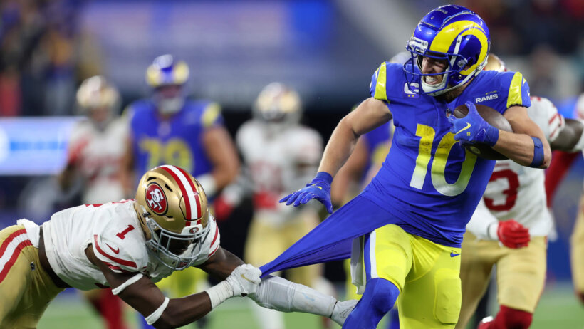 Cooper Kupp sheds a tackle