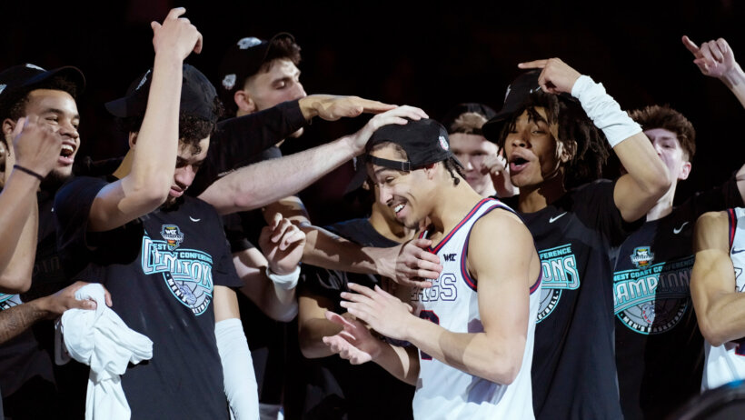 Gonzaga Bulldogs celebration