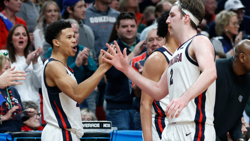 Gonzaga Bulldogs celebration