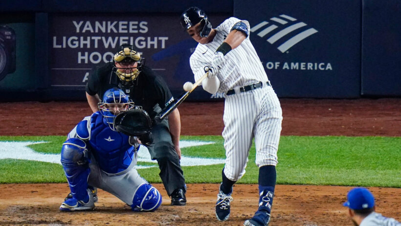 Aaron Judge goes deep against the Jays