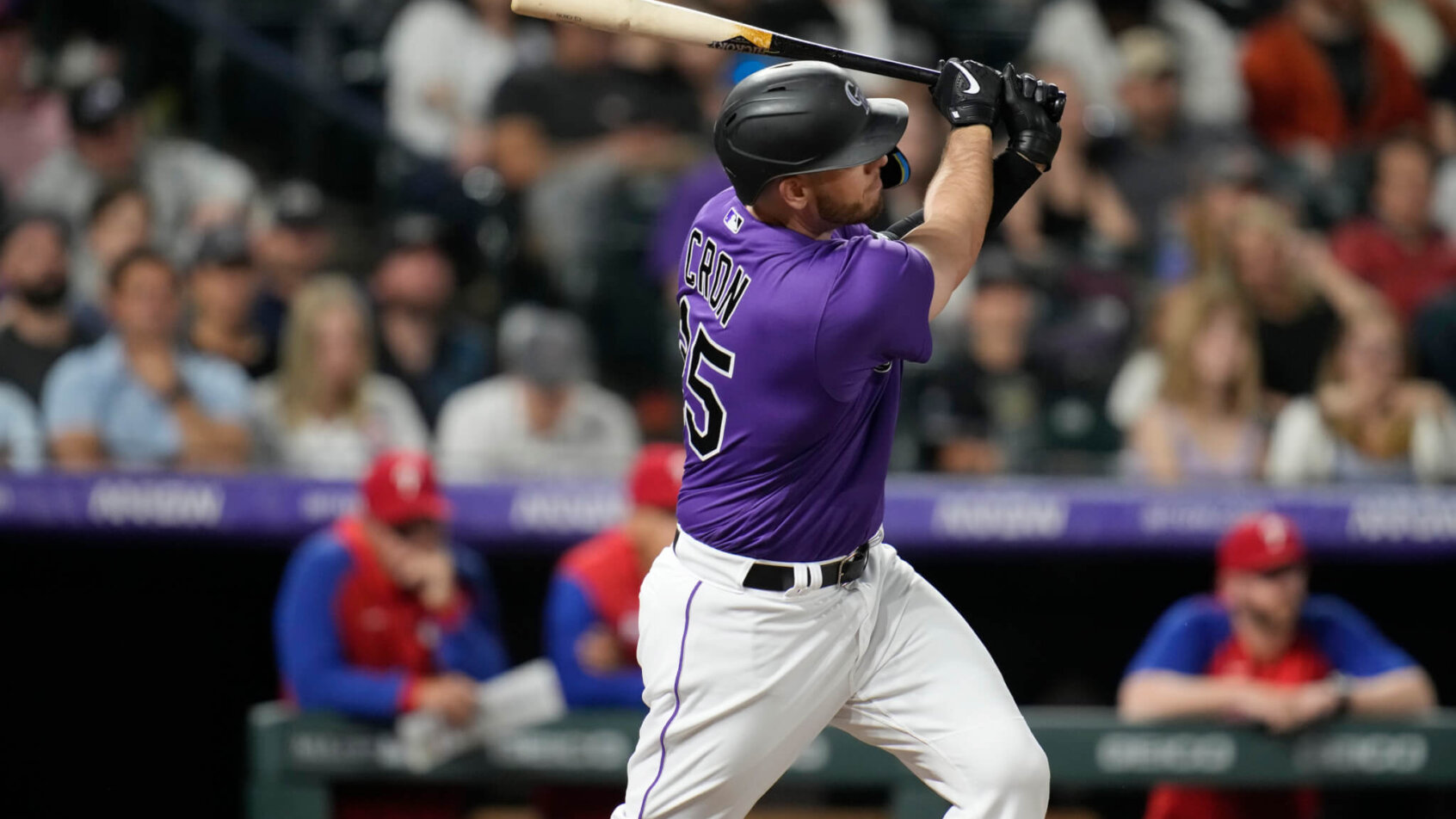 Colorado Rockies' C.J. Cron at the plate
