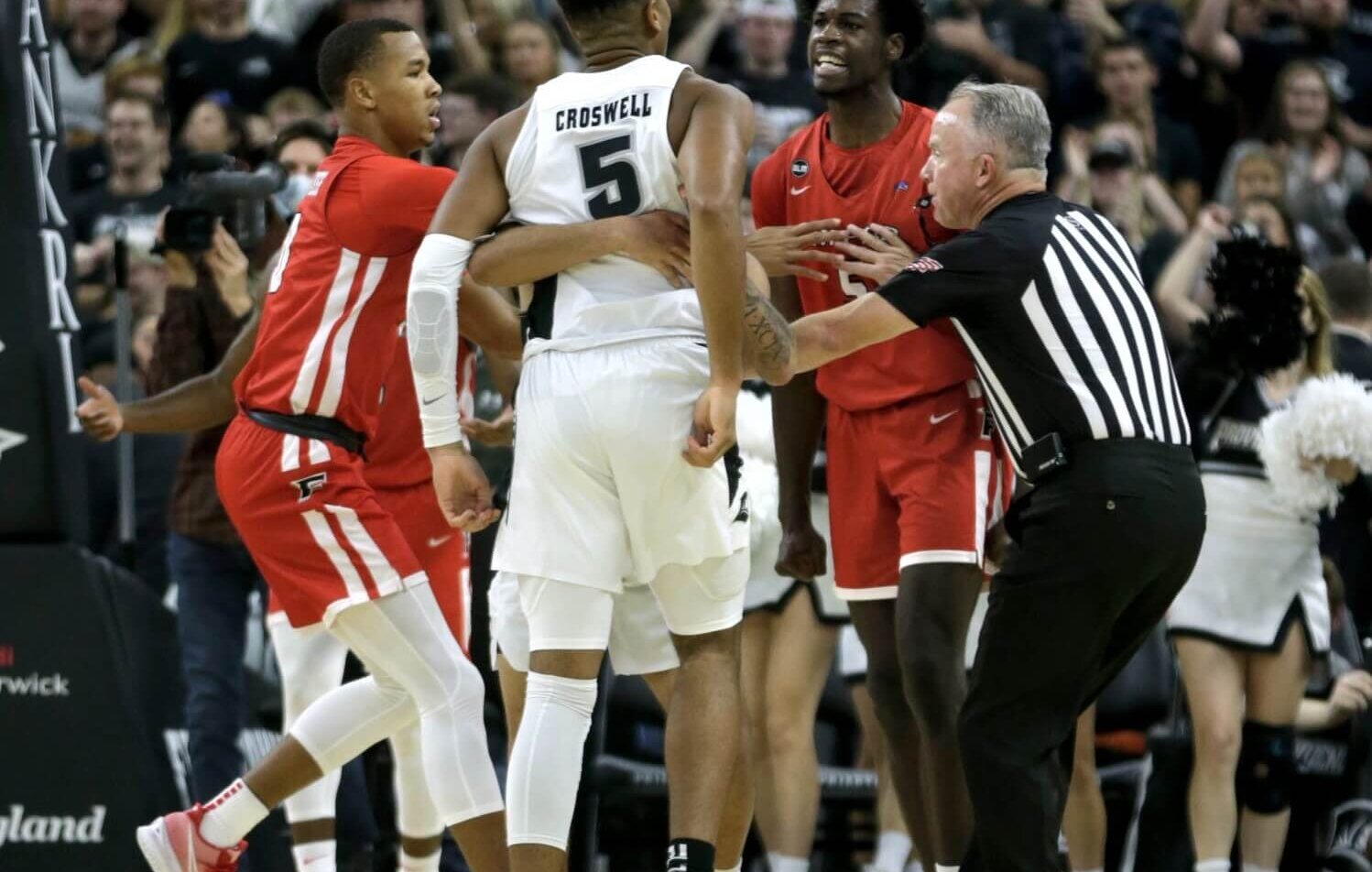 Fairfield's Supreme Cook getting in the face of an opponent