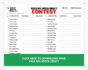 Mock Draft pdf for 2023 NFL Draft