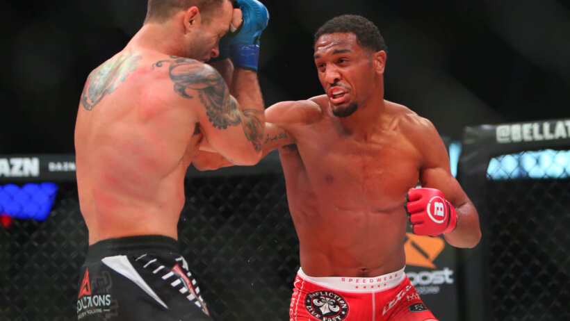 A.J. McKee fighting Pat Curran