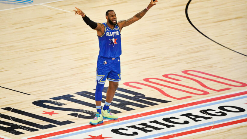 LeBron James arms up